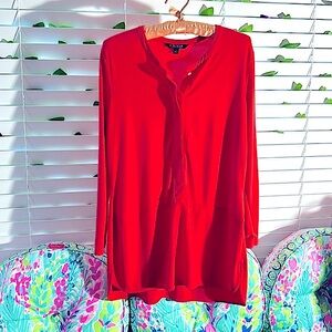 Ralph Lauren bright orange stretchy top